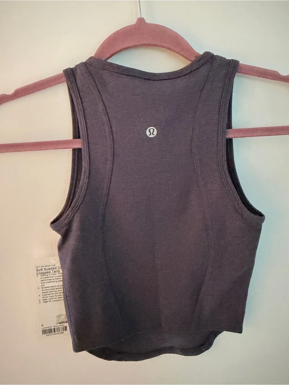Lululemon Soft Sueded Crewneck Cropped Tank NWT Size 0
